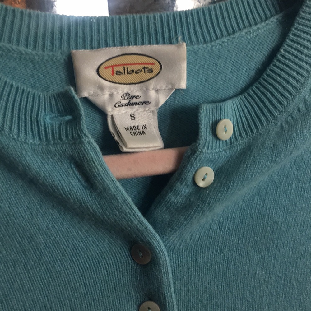Talbots cashmere cardigan - Picture 2 of 7